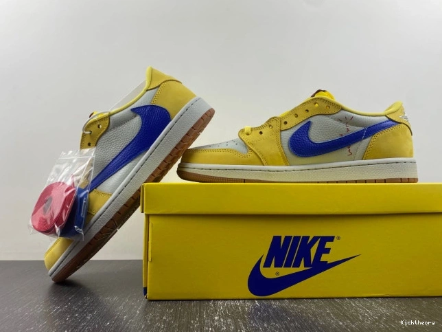Kick Theory OG Low Scott Canary Travis x DZ4137-700 Jordan Air 1 0820
